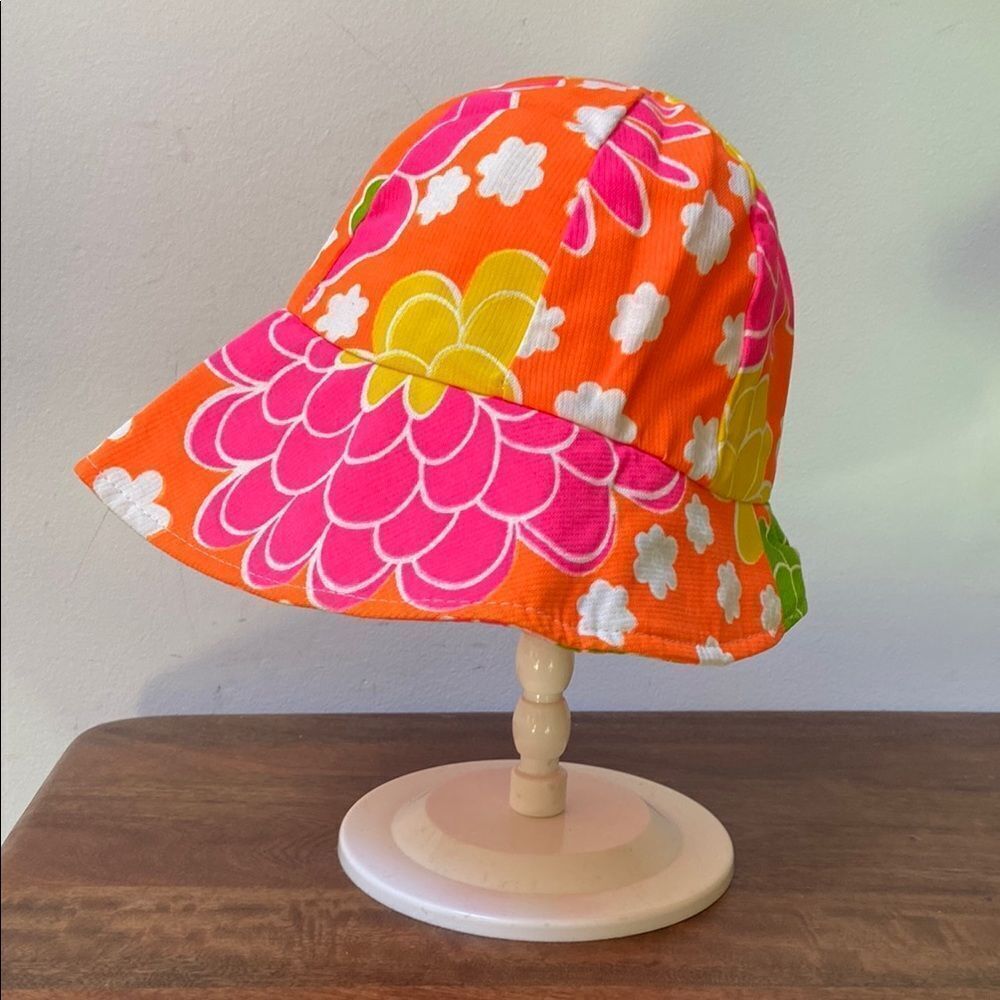 Colorful Florescent Print Bucket Hat